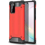 noktaks - Samsung Galaxy Note 20 - Kılıf Çift Katman Zırh Tank Crash Military Kapak - Kırmızı - T14179