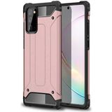 noktaks - Samsung Galaxy Note 20 - Kılıf Çift Katman Zırh Tank Crash Military Kapak - Rose Gold - T14179