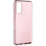 noktaks - Samsung Galaxy S20 - Kılıf Mat Soft Premier Silikon Kapak - Rose Gold - T11918