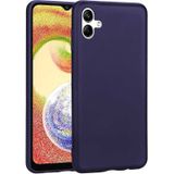 Noktaks - Samsung Galaxy Uyumlu A04 - Kılıf Mat Renkli Esnek Premier Silikon Kapak - Lacivert