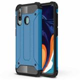 Noktaks - Samsung Galaxy Uyumlu Galaxy A20s - Kılıf Çift Katman Zırh Tank Crash Military Kapak - Mavi