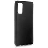 Noktaks - Samsung Galaxy Uyumlu Galaxy S20 - Kılıf Mat Renkli Esnek Premier Silikon Kapak - Siyah