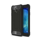 Noktaks Samsung Galaxy Uyumlu J4 Kılıf Çift Katman Zırh Tank Crash Military Kapak Siyah T5092