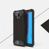 Noktaks - Samsung Galaxy Uyumlu J6 - Kılıf Çift Katman Zırh Tank Crash Military Kapak - Siyah