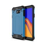 Noktaks - Samsung Galaxy Uyumlu J6 Plus - Kılıf Çift Katman Zırh Tank Crash Military Kapak - Mavi