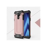 Noktaks - Samsung Galaxy Uyumlu J8 - Kılıf Çift Katman Zırh Tank Crash Military Kapak - Rose Gold
