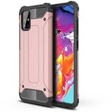 Noktaks - Samsung Galaxy Uyumlu M31s - Kılıf Çift Katman Zırh Tank Crash Military Kapak - Rose Gold