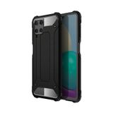 Noktaks Samsung Galaxy Uyumlu M32 Kılıf Çift Katman Zırh Tank Crash Military Kapak Siyah T18509