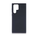 Noktaks - Samsung Galaxy Uyumlu S22 Ultra - Kılıf Mat Renkli Esnek Premier Silikon Kapak - Siyah