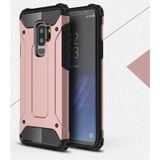 Noktaks - Samsung Galaxy Uyumlu S9 Plus - Kılıf Çift Katman Zırh Tank Crash Military Kapak - Rose Gold