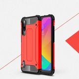 noktaks - Xiaomi Mi 9 Lite - Kılıf Çift Katman Zırh Tank Crash Military Kapak - Kırmızı - T10218