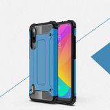 noktaks - Xiaomi Mi 9 Lite - Kılıf Çift Katman Zırh Tank Crash Military Kapak - Mavi - T10218