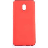noktaks - Xiaomi Redmi 8A - Kılıf Mat Soft Premier Silikon Kapak - Kırmızı - T10355
