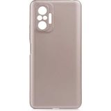 noktaks - Xiaomi Redmi Note 10 Pro - Kılıf Mat Soft Premier Silikon Kapak - Gold - T17173