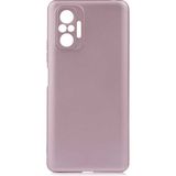 noktaks - Xiaomi Redmi Note 10 Pro - Kılıf Mat Soft Premier Silikon Kapak - Rose Gold - T17173