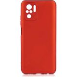 noktaks - Xiaomi Redmi Note 10S - Kılıf Mat Soft Premier Silikon Kapak - Kırmızı - T18082