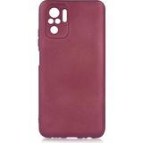 noktaks - Xiaomi Redmi Note 10S - Kılıf Mat Soft Premier Silikon Kapak - Mürdüm - T18082