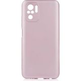 noktaks - Xiaomi Redmi Note 10S - Kılıf Mat Soft Premier Silikon Kapak - Rose Gold - T18082