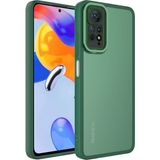 noktaks - Xiaomi Redmi Note 11 Pro 5G - Kılıf Kamera Korumalı Transparan Post Kapak - Koyu Yeşil - T26710