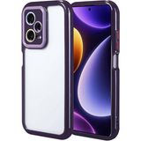 noktaks - Xiaomi Redmi Note 12 Pro Plus 5G - Kılıf Kamera Korumalı Renkli Kenar ve Çerçeve Tasarımlı Vitamin Kapak - Derin Mor - T32446