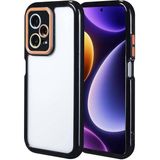 noktaks - Xiaomi Redmi Note 12 Pro Plus 5G - Kılıf Kamera Korumalı Renkli Kenar ve Çerçeve Tasarımlı Vitamin Kapak - Siyah - T32446