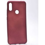 noktaks - Xiaomi Redmi Note 7 - Kılıf Mat Soft Premier Silikon Kapak - Mürdüm - T7363