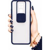 Noktaks Xiaomi Redmi Note 9 Uyumlu Kılıf Sürgülü Kamera Korumalı Mat Lensi Telefon Kılıfı - Lacivert