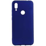 Noktaks - Xiaomi Uyumlu Xiaomi Redmi 7 - Kılıf Mat Renkli Esnek Premier Silikon Kapak - Saks Mavi