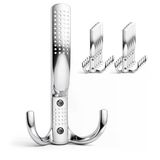 Noktalı Askı 10 Adet Portmanto Vestiyer Duvar Askısı Krom Metal Kahve Banyo Mutfak Dolap Askılığı