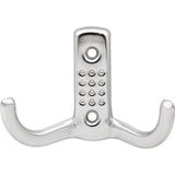 Noktalı Askı Portmanto Vestiyer Duvar Dolap Elbise Mobilya Askılığı Metal Askısı Askılık (1 Adet) - Krom