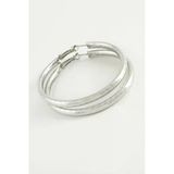 Noktalı Boru Halka Küpe 4 cm