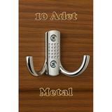 Noktalı Portmanto Vestiyer Duvar Dolap Elbise Askısı Krom Metal Kapı Askılığı Askılık (10 Adet)