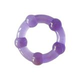 Noktalı Tekli Penis Halkası - Mor