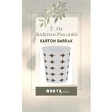 NOKTAplus Karton Bardak 7 Oz Sızdırmaz Dayanıklı 3000 Adet (100lü Paketler Halinde)
