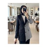 Nola Kareli Blazer Ceket TNS-4285 Siyah S