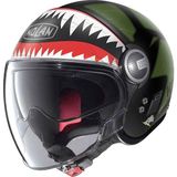 Nolan N21 Visor Skydweller 091 Açık Motosiklet Kaskı - Siyah - Yeşil