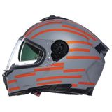 Nolan N80-8 Veloce 349 Kapalı Motosiklet Kaskı, Gri Kırmızı, S