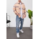 Nomarc Desenli Turuncu Oduncu Gömlek - 2XL