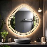 Nomari Led'li Lazer Kumlamalı Lavabo & Banyo Aynası (Dokunmatik Sensörlü) günışığı led'li 60 x 60
