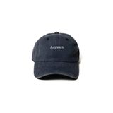 Nome Studio Nakışlı Lacivert Şapka Anyways Minimal Streetwear ve Açık Mavi Yazı Nakışlı Pamuklu Şapka