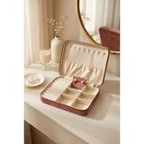 Nomikase Kadife Kumaş Büyük Boy Takı ve Mücevher Çantası, Güvenli Saklama Çözümü - Siyah - 1 Adet - Seçenek 1