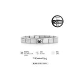 NOMİNATİON Italy Composable 925 Ayar Gümüş Kabartmalı Yin and Yang ve Çelik Bileklik Silver
