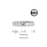 NOMİNATİON Italy Composable 925 Ayar Gümüş Karikatür aşk ve Çelik Bileklik Silver