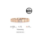 NOMİNATİON Italy Composable Rose Tombul Kalp ve Çelik Bileklik Rose