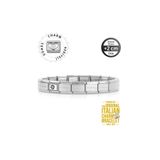 NOMİNATİON Orijinal İtalyan Charm Bileklik Kişiselleştirilebilir Çelik -Gümüş Kalp Charm Hediyeli Made in Italy