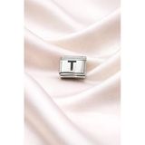 Nomination Uyumlu T Harfli Charm | Paslanmaz Çelik Harf Charm | Kişiye Özel Bileklik Aksesuarı
