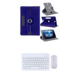 Nomker Samsung Galaxy Tab S10 Lite SM-X400 Kılıf Uyumlu Standlı Kablosuz Bluetooth Klavye Mouse Set