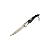 Nomothetic Kamp Outdoor Siyah Saplı İnce Model 21Cm Cep Çakı