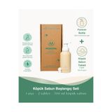 NoMoWa Köpük Sabun Başlangıç Seti | Butter Yellow Sabunluk (350 ML) 2 Tablet, 700 ml Sabun Üretir