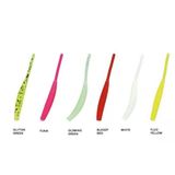 Nomura NM71600705 Long Tail 5cm Aromalı LRF Silikon Yem 12'li Set Fluo Yelow
